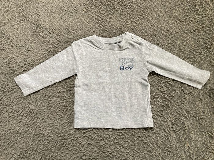 Teeshirt ML gris 9 mois