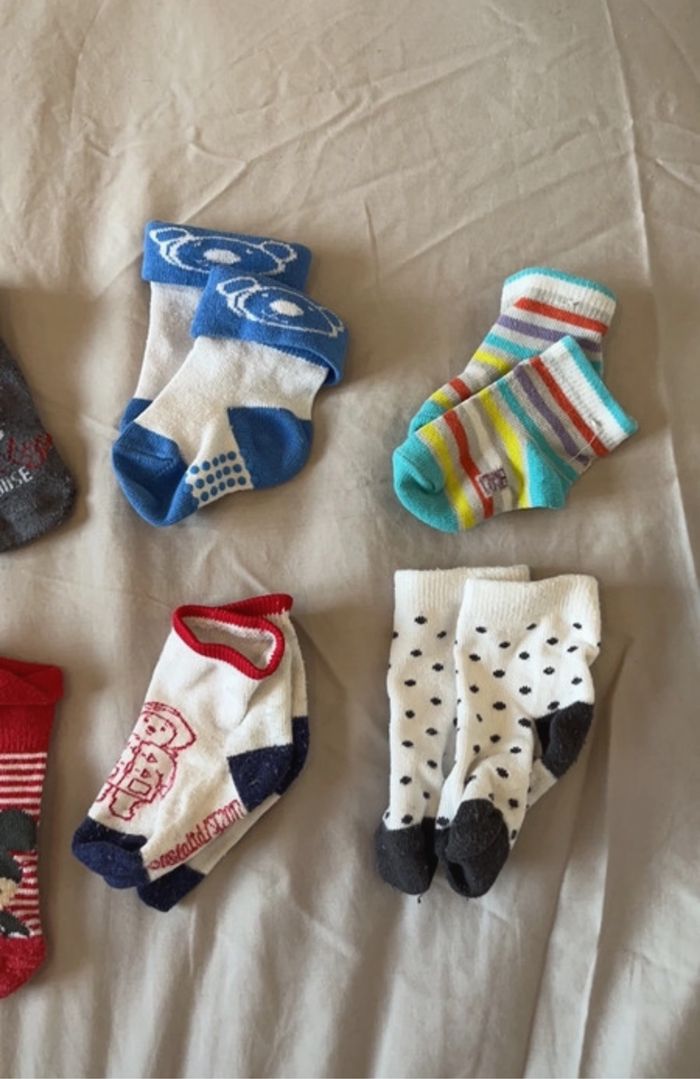 8 paires chaussettes 15/18 Différentes marques - photo numéro 3