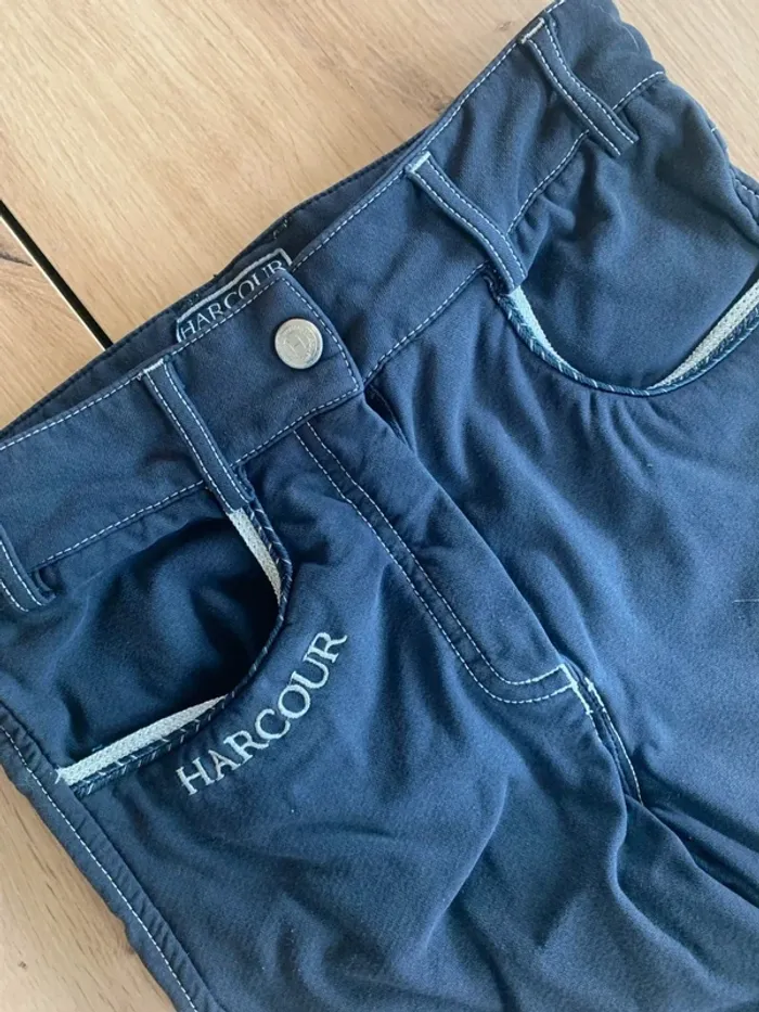 Pantalon d’équitation Harcour – Taille  30  – Bleu Marine - photo numéro 2