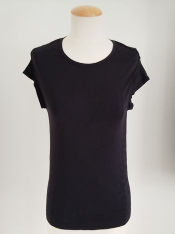 Tee-shirt noir de sport  manches courtes Crivit taille 32-34