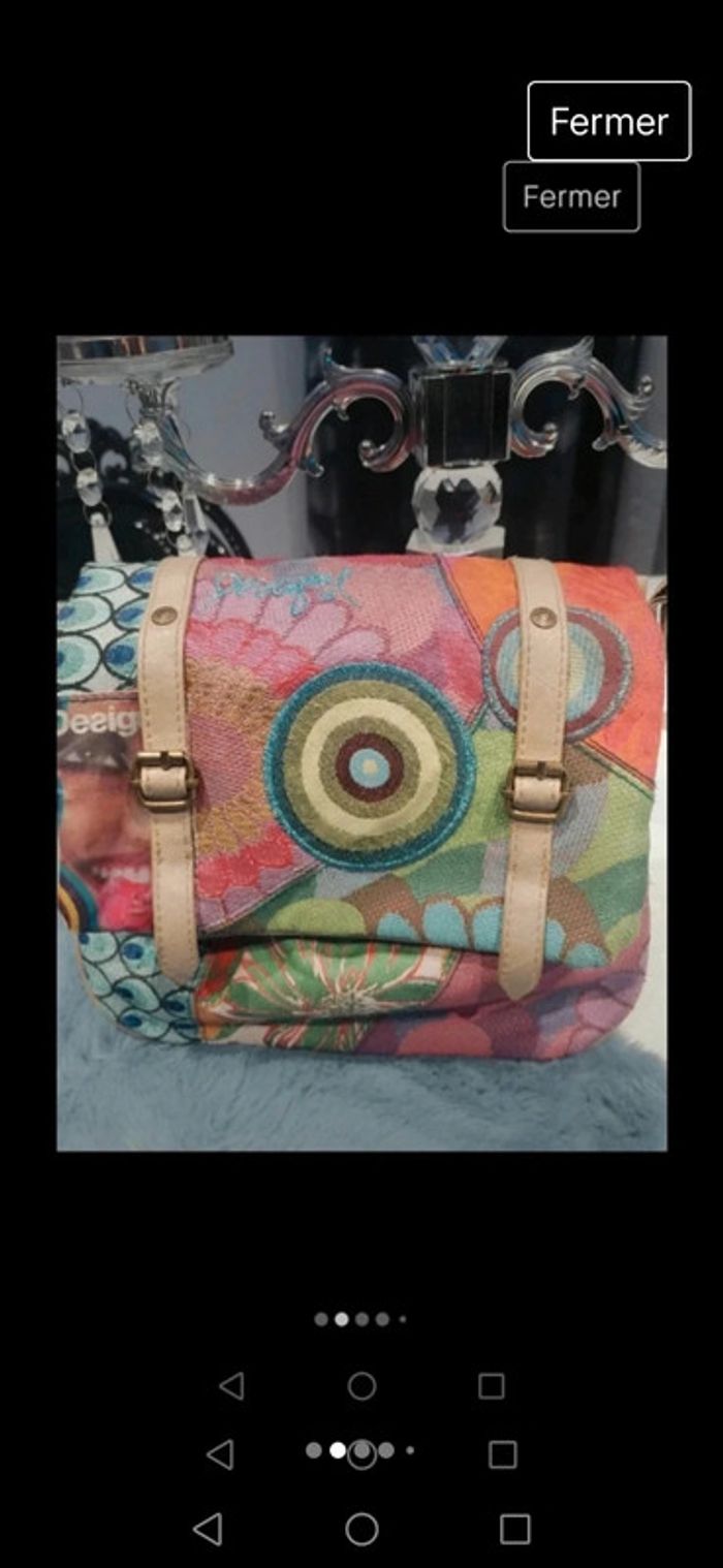 Sac desigual bon état il juste une marque de stylo à intérieur - photo numéro 2