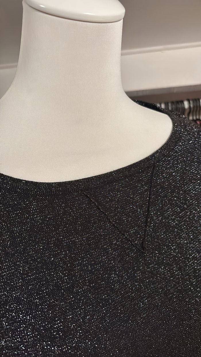 Pull noir à paillettes Julie TU - photo numéro 3