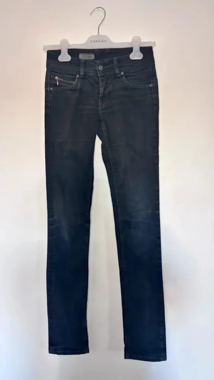 👖 Jean noir taille regular taille 34 XS #pepejeans - photo numéro 8