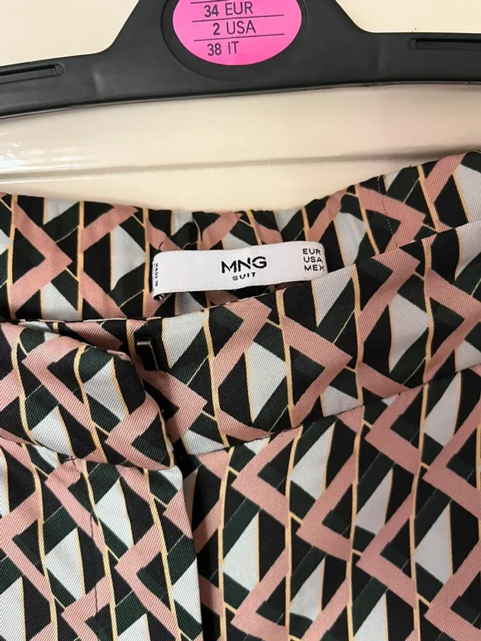 Pantalon large à motifs mango - photo numéro 4