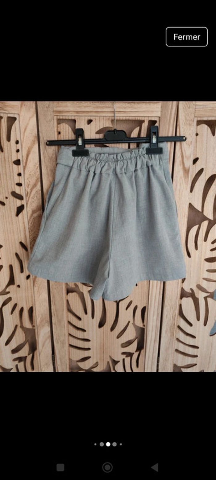 Short gris clair, nouette T S Pull & Bear - photo numéro 6