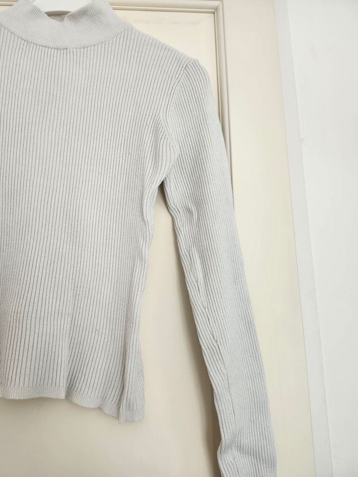 Pull col roulé blanc crème Jennyfer taille M - photo numéro 4