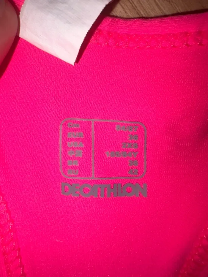 Débardeur de sport rose fluo - photo numéro 2