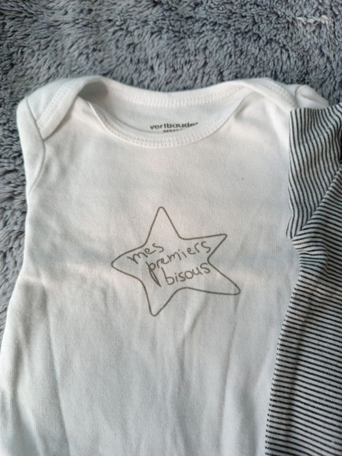 Lot 3 bodies manches longues - photo numéro 2