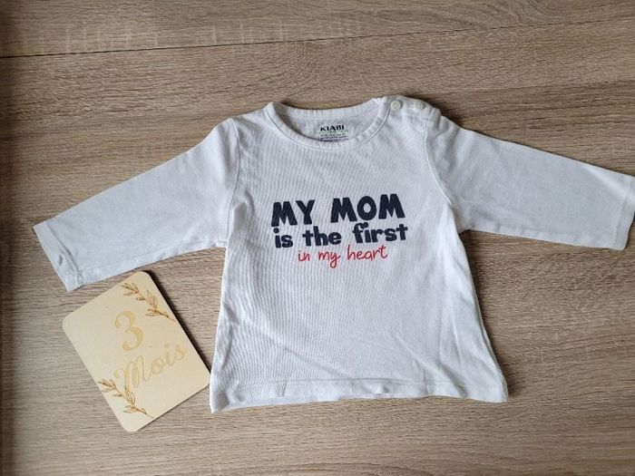 T-shirt Kiabi 3 mois 56-62 cm