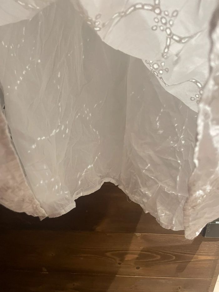 Robe blanche broderie anglaise Zara - photo numéro 3