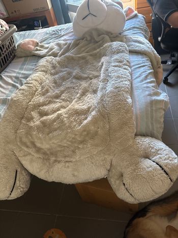 Lit peluche style duvet pour enfants 