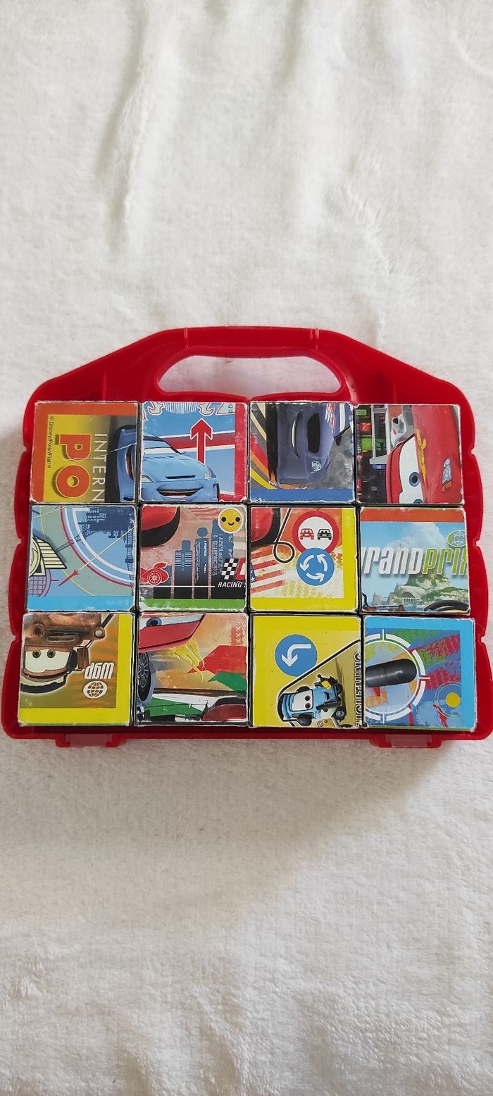 Puzzle cubes en bois cars - photo numéro 4