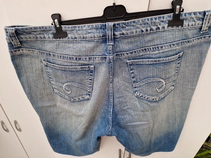 Short En Jeans Bleu Délavé - photo numéro 4