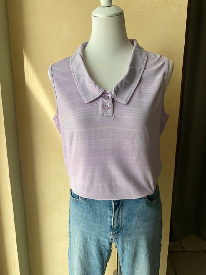 Polo violet rayé Rohnisch L - photo numéro 2