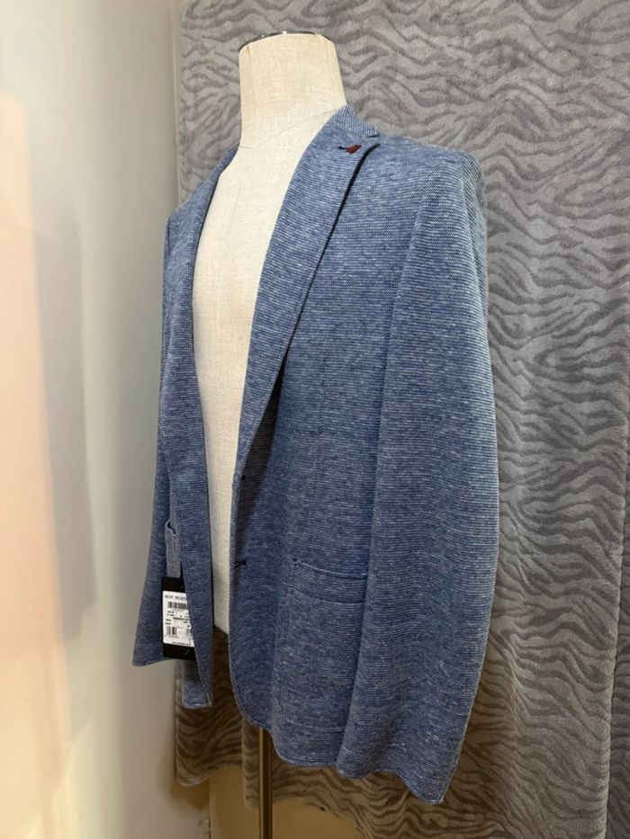 Roy robson - Blazer en lin, Bleu chiné, taille 50 - photo numéro 2