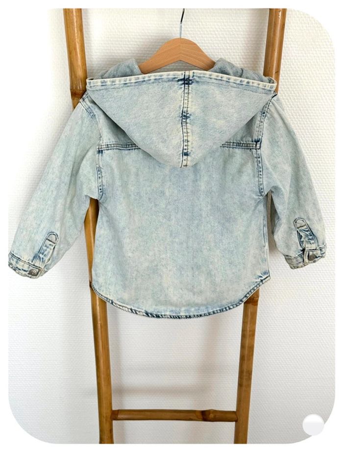 Zara - Veste en jean bleu clair Taille 2/3 ans - photo numéro 3