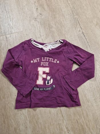 T-shirt à manches longues violet