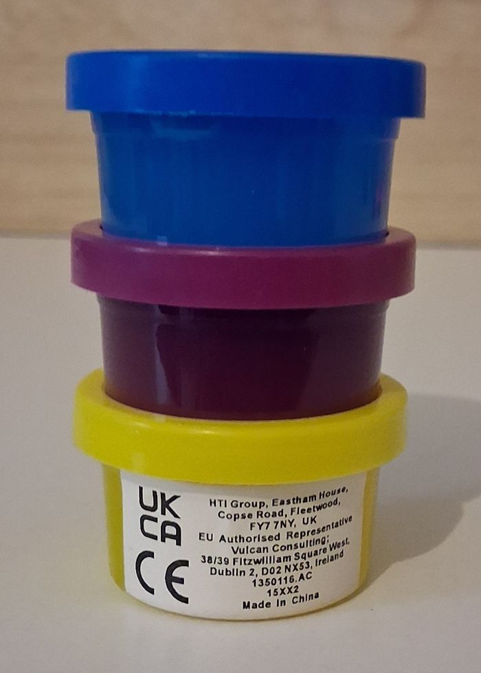 Lot de 3 pots de slime colorés - photo numéro 1