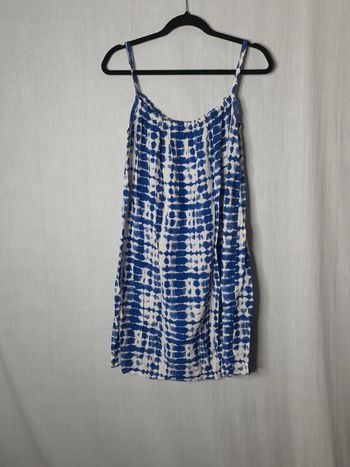 Robe tie and die bleu