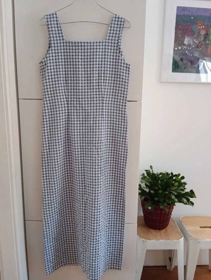 Robe vintage longue handmade fendue à l'arrière - photo numéro 7