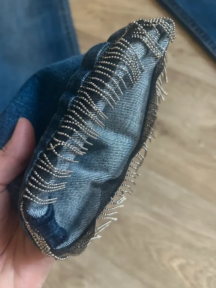 Jean skinny Liu Jo Better taille 26 strass bas, jambes - photo numéro 3