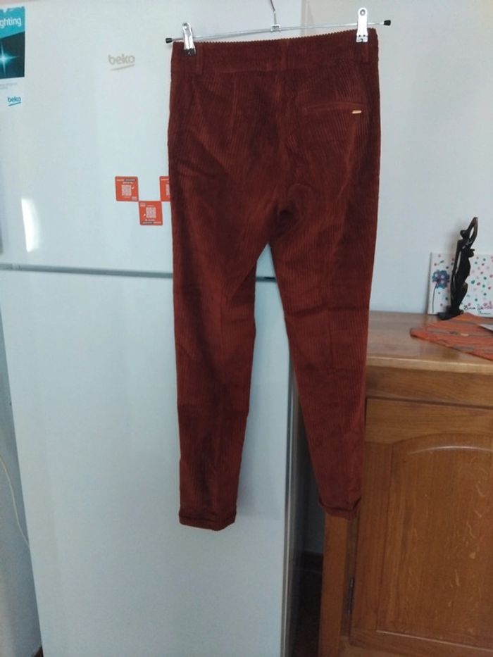 Pantalon One step velours neuf  t36 100% coton - photo numéro 6