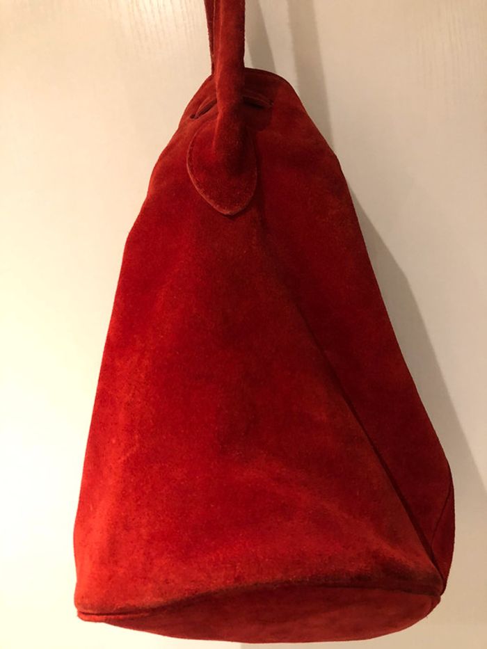 Sac rouge baluchon cuir - photo numéro 19