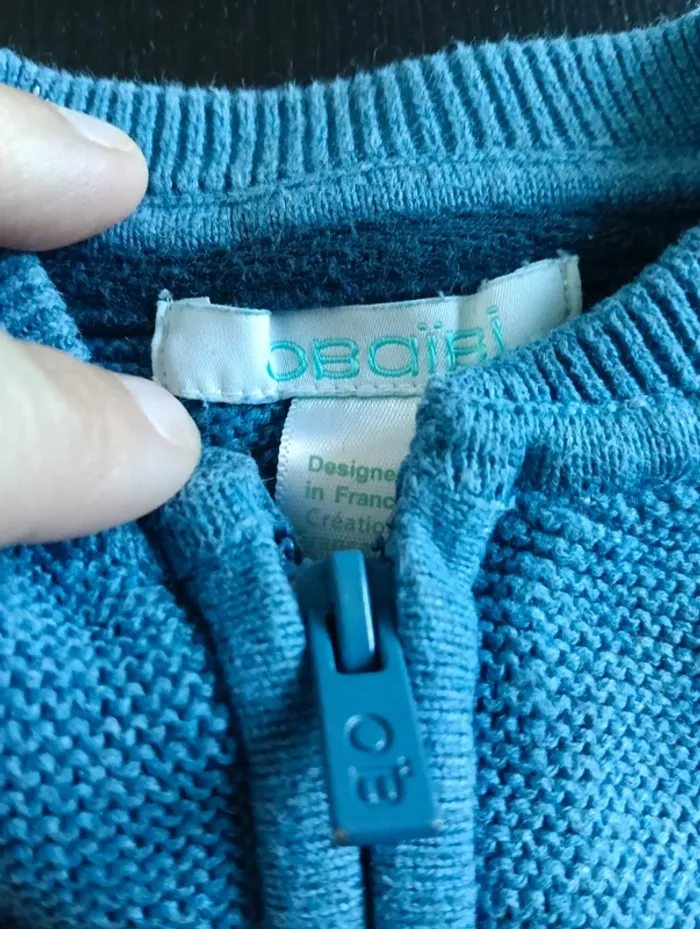 Gilet zippé 3 mois - photo numéro 2