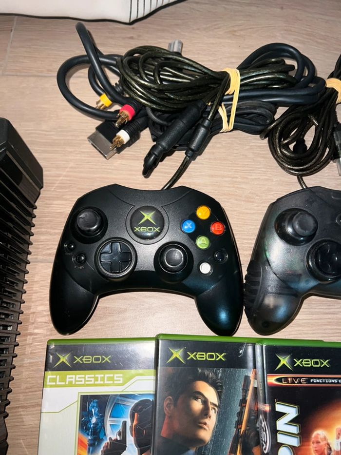 Console Xbox 1ere Gen. Fonctionnelle complète + 3 Jeux PAL Microsoft 2002 - photo numéro 4