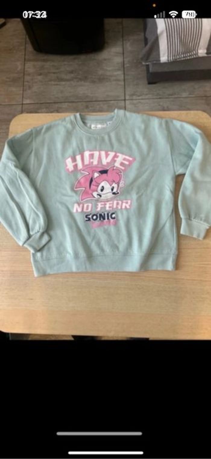 Sweat sonic taille 11/12 ans - photo numéro 3