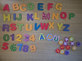 Lettres et chiffres magnétiques Complet