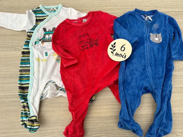 Lot de 3 pyjamas 6 mois