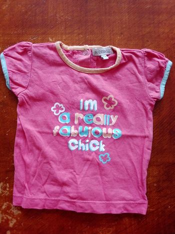 Tee shirt fille 67 cm (6 mois)