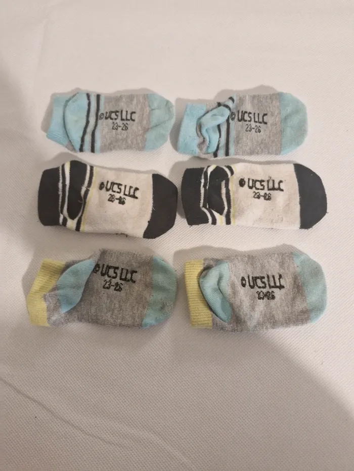 Lot de 11 paires de chaussettes soquettes 23-26 Ucs llc + modèles divers sans marque - photo numéro 4