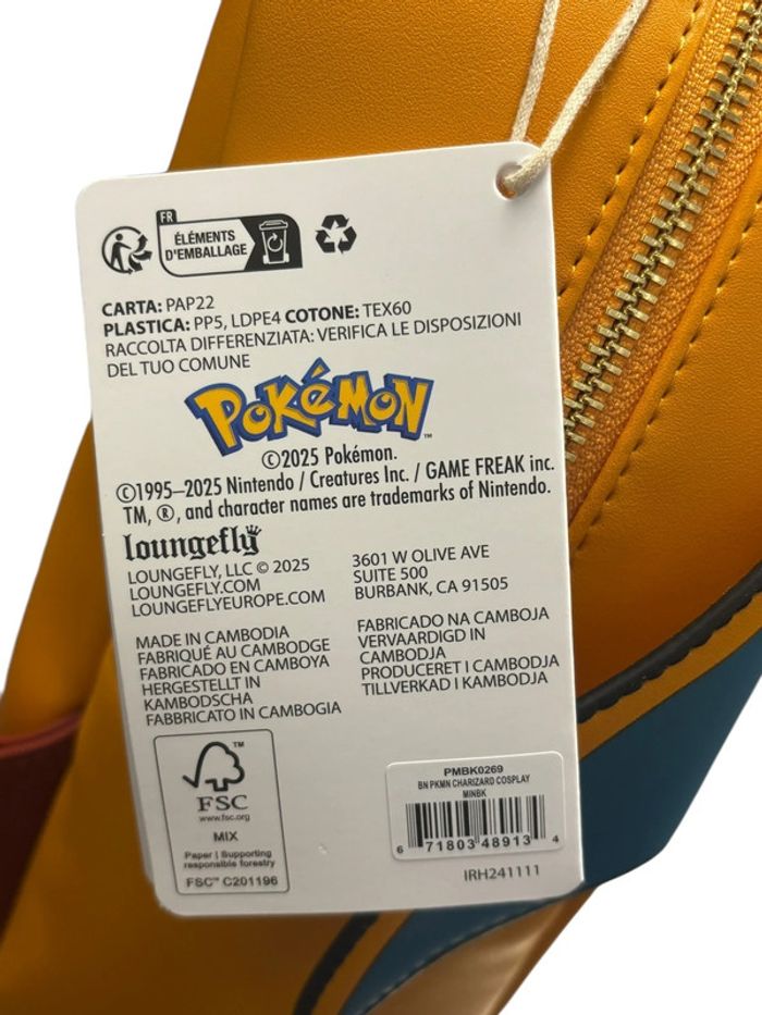 Sac Loungefly Pokémon Dracaufeu neuf - photo numéro 7