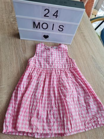 Robe vichy 18 mois