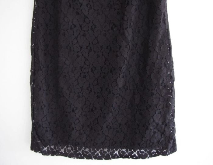 Robe chemisier dentelle noire ETAM Taille 38 doublée Tunique NEUVE avec étiquette - photo numéro 2