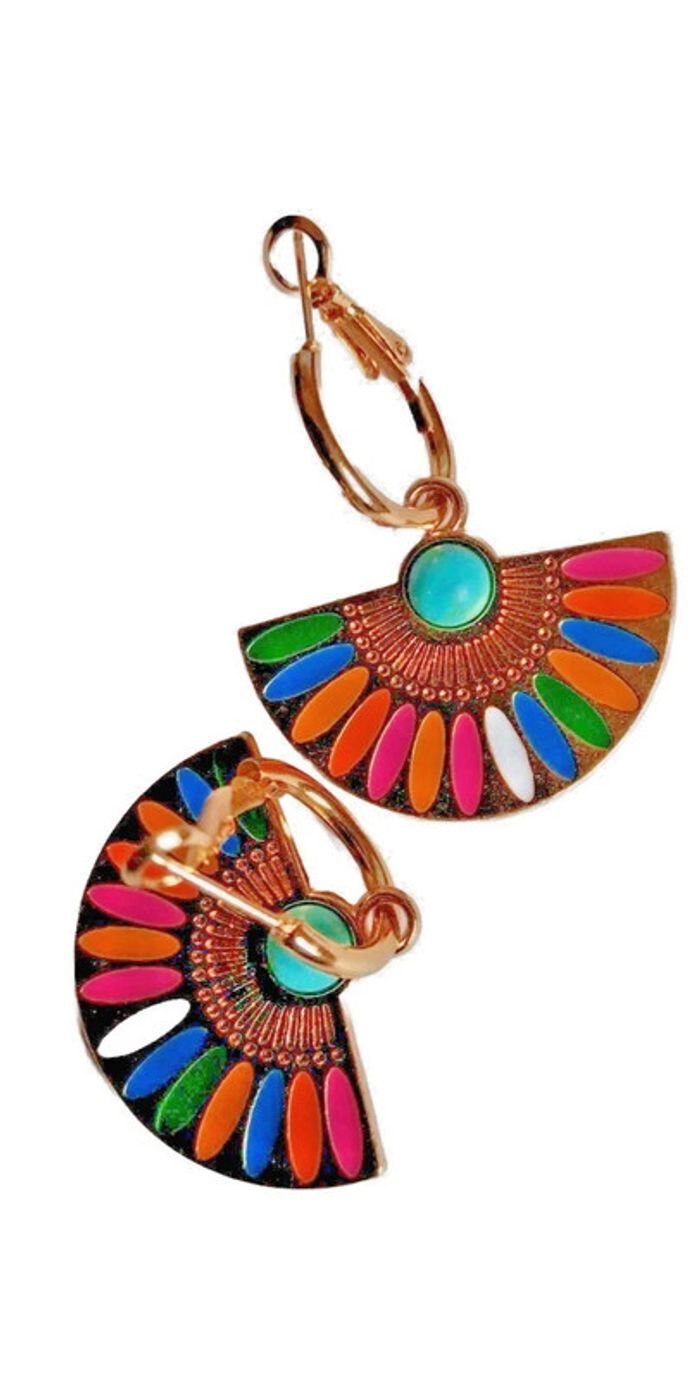 Boucles d'oreilles pendantes marque lôu . Yetou - photo numéro 2