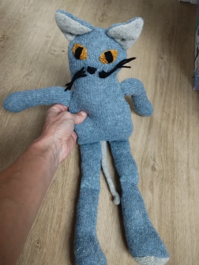 Peluche chat plus de poils