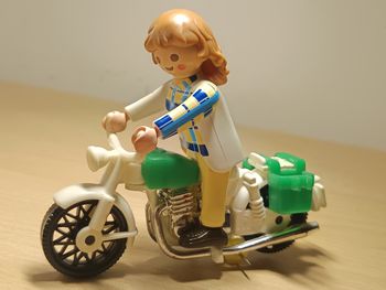 Duo Playmobil scooter et motarde ! 🏍️💚💙