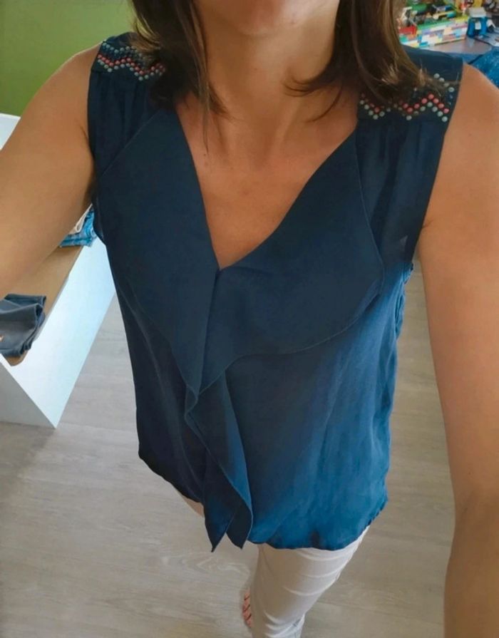 Top bleu marine T36