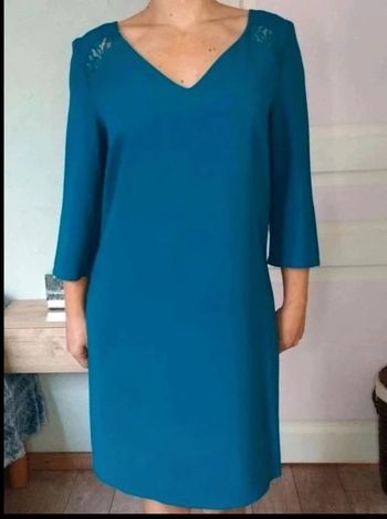 Robe  tunique  Turquoise  - Camaïeu  -  38  - Comme  Neuve