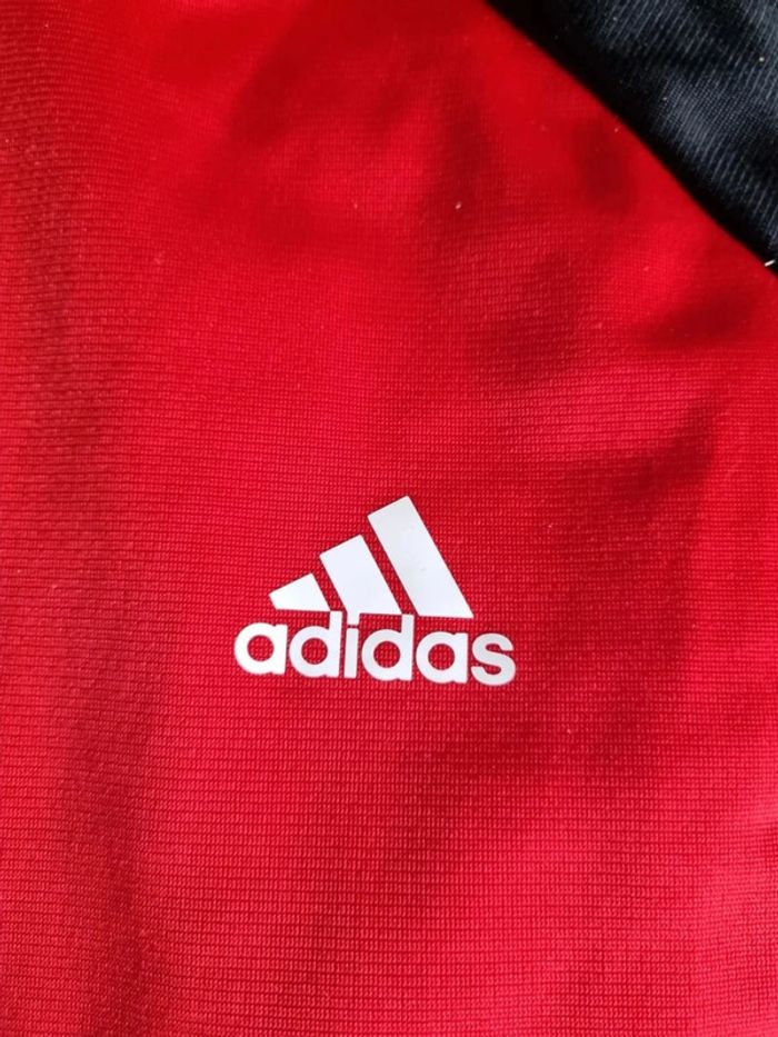 Veste zippé Adidas rouge, 11/12 ans Enfant - photo numéro 4