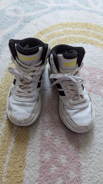 Baskets montantes adidas garçon Blanche