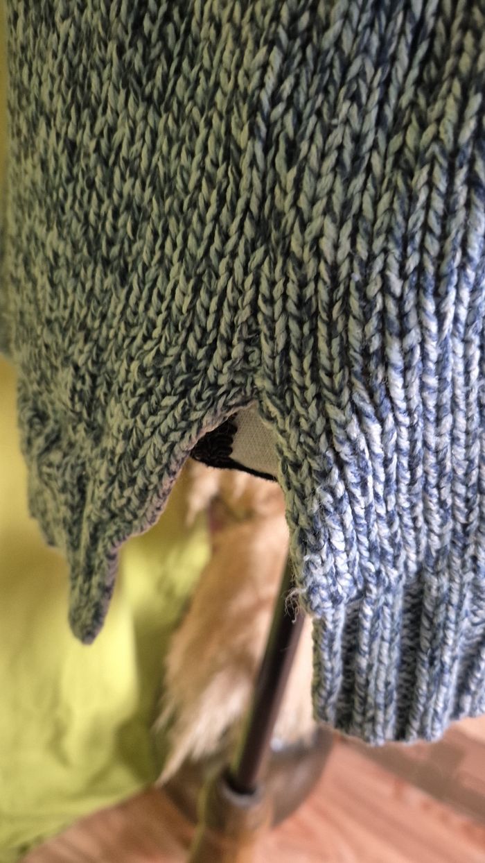 Pull Épais Moucheté Bleu & Blanc Charmance - photo numéro 4