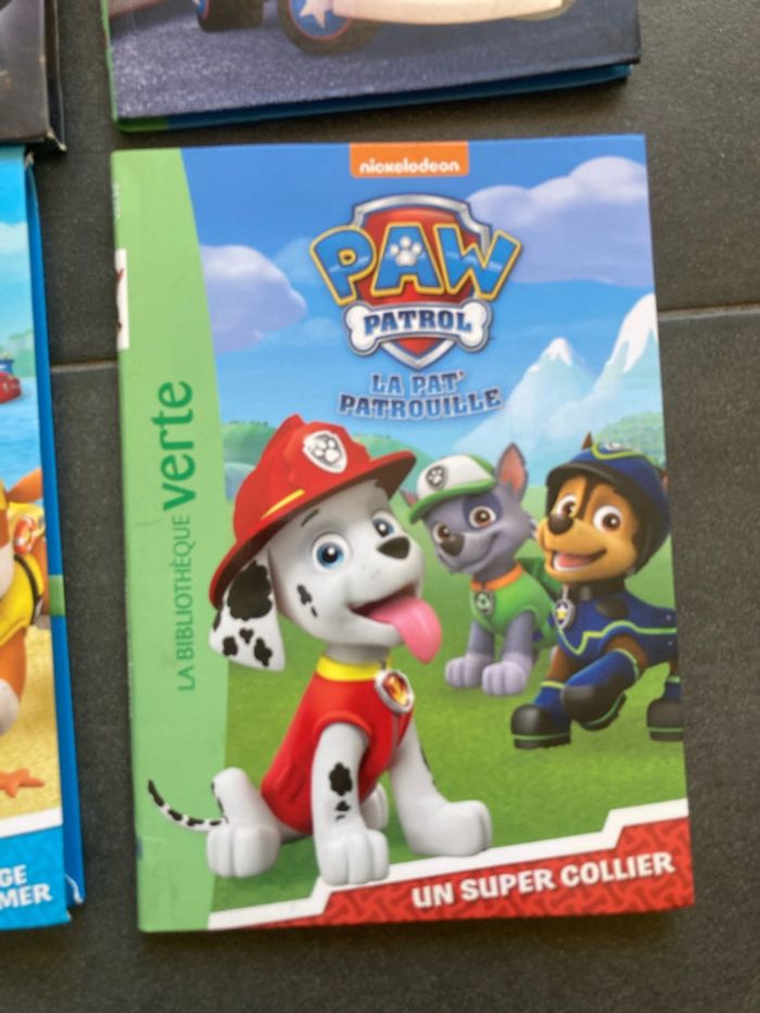 Lot de 6 livres patpatrouille bibliothèque verte - photo numéro 2