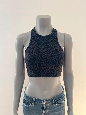 Brassière de sport léopard grise confort