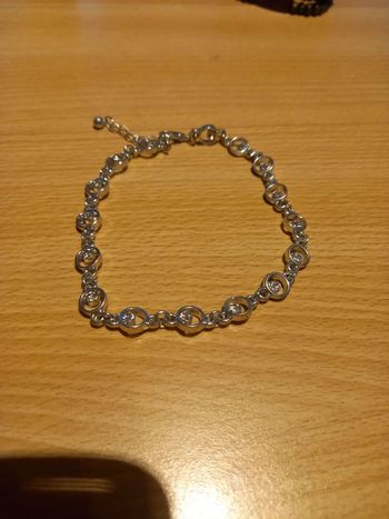 💝Bracelet argenté et strass