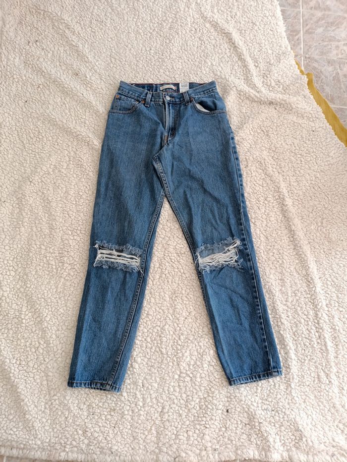 NEUF Jean Levi's Relaxed Fit 550 vintage déchiré aux genoux – taille 4M