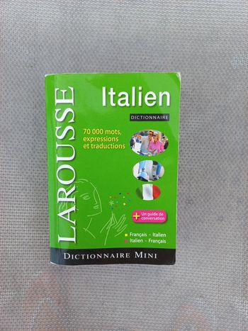 Mini dictionnaire Français italien/ italien français Larousse
